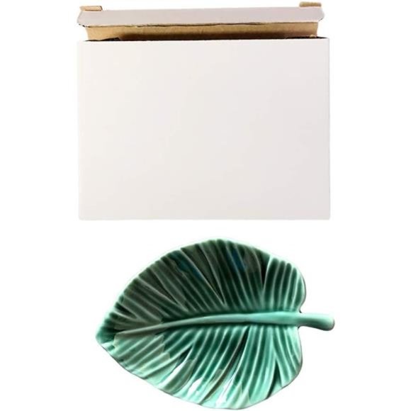 Leaf Trinket Dish Decorative Ring Dish Holder for Jewelry Engagament Wedding - Picture 5 of 5